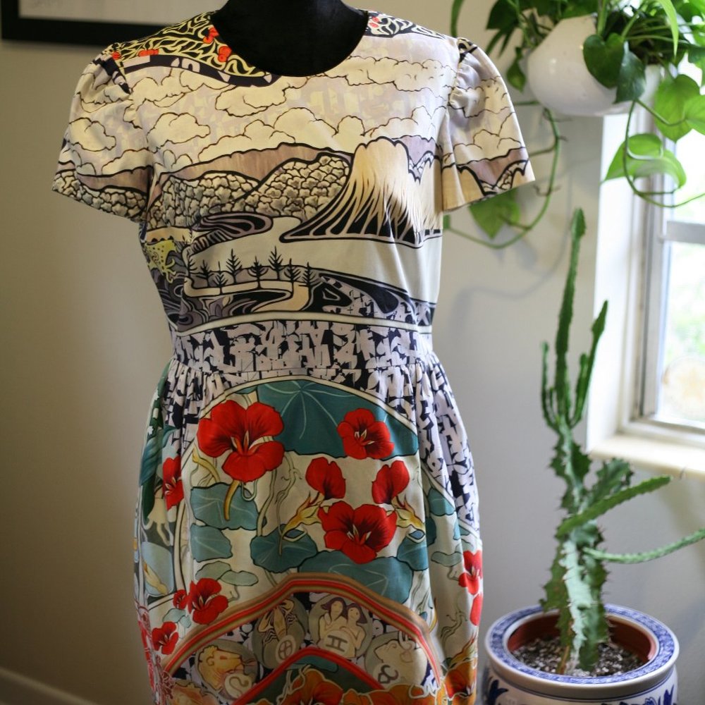 Mary Katrantzou silk mini dress